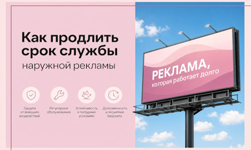 Как продлить срок службы наружной рекламы в  Луге