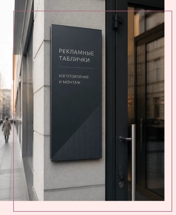 Рекламные таблички в Луге по цене от 4640 р. | Аванза-Лга