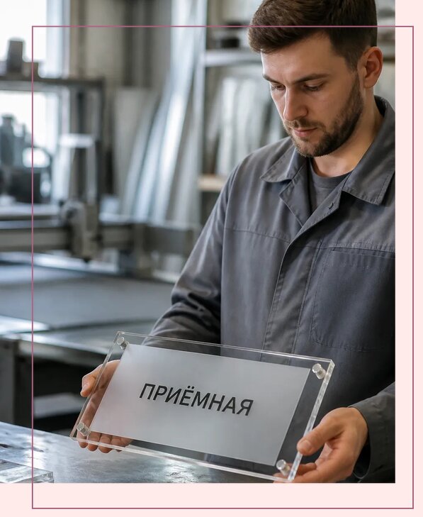 Таблички из оргстекла на заказ в Луге от 4021 р. | Аванза-Лга
